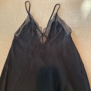 Victoria’s Secret long black gown with slit sides.